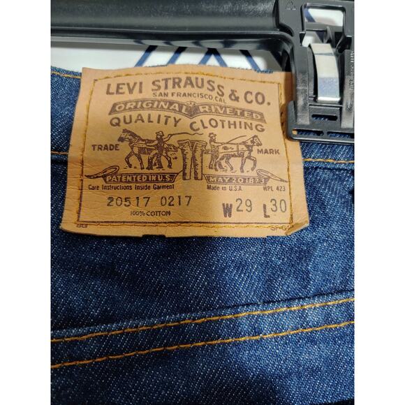 Vintage Orange Tab Levi 80's 20517 0217 Jeans size 29 - Picture 3 of 4